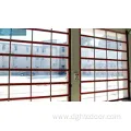 Automatic 8x7 frosted glass aluminium garage doors